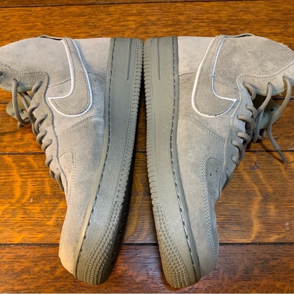 Nike Air Force 1 High Top Sneakers - Olive Stucco - Picture 12 of 15